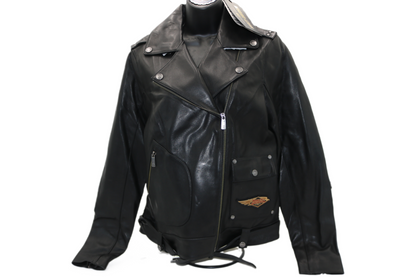 97037-23VW NWT HARLEY-DAVIDSON WOMENS LEATHER JACKET 120TH ANNIVERSARY MEDIUM