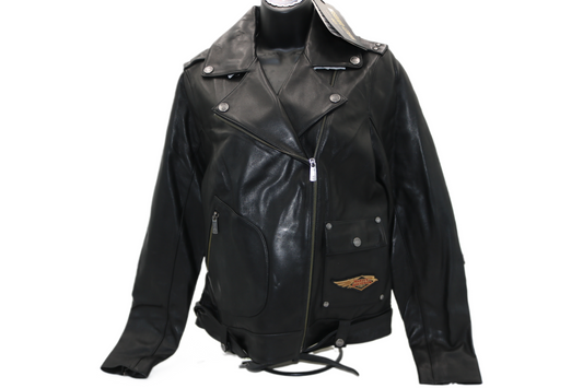97037-23VW NWT HARLEY-DAVIDSON WOMENS LEATHER JACKET 120TH ANNIVERSARY MEDIUM