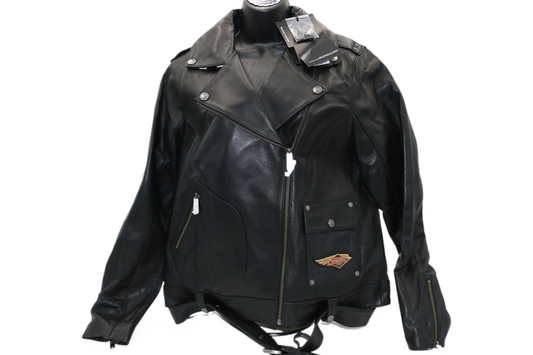 97037-23VW NWT HARLEY-DAVIDSON WOMENS LEATHER JACKET 120TH ANNIVERSARY LARGE