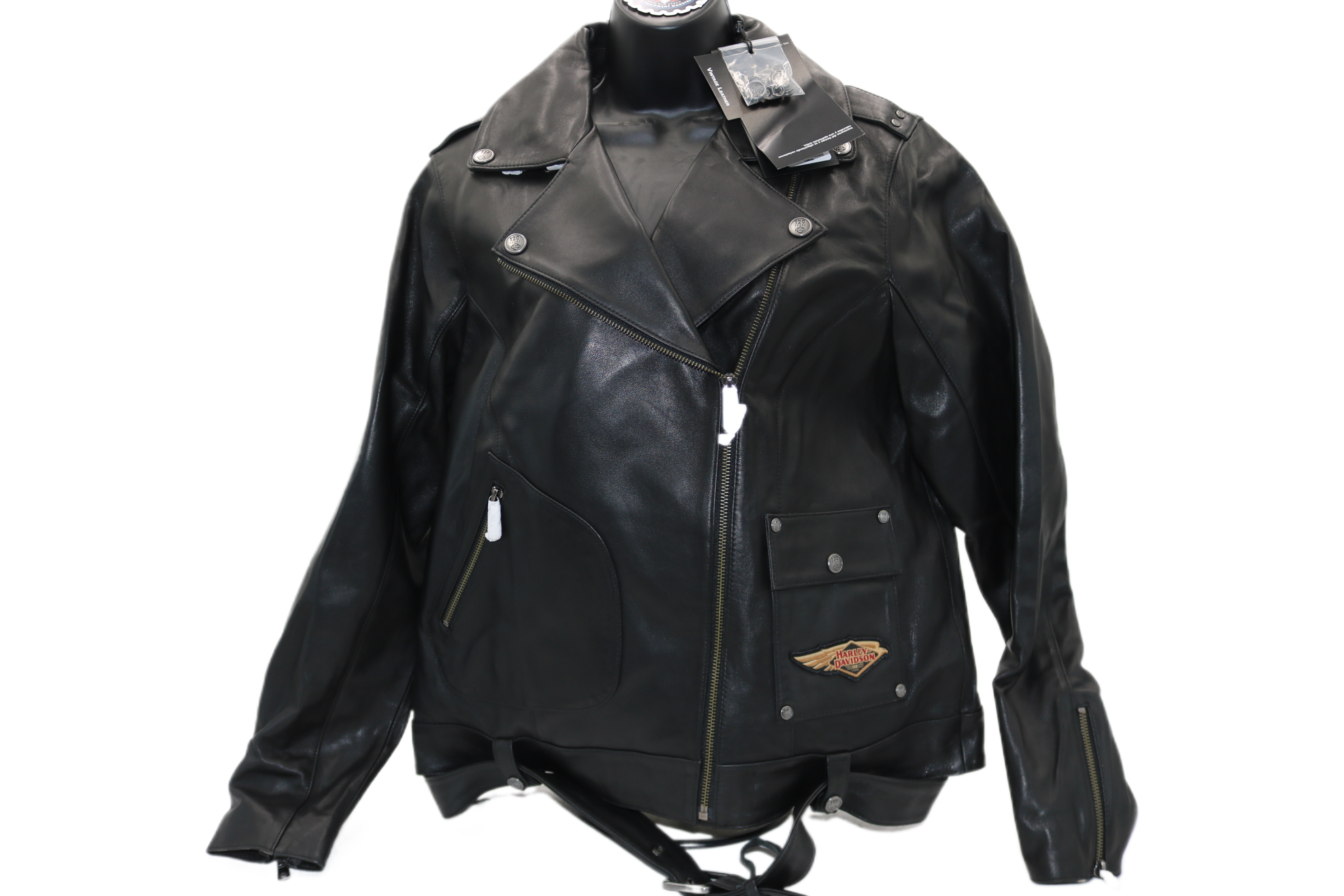 97037-23VW NWT HARLEY-DAVIDSON WOMENS LEATHER JACKET 120TH