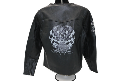 97052-23VW NWT HARLEY-DAVIDSON WOMENS LEATHER JACKET 120TH ANNIVERSARY MEDIUM