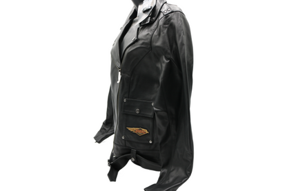 97037-23VW NWT HARLEY-DAVIDSON WOMENS LEATHER JACKET 120TH ANNIVERSARY LARGE