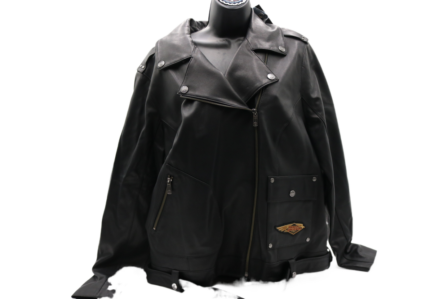 97037-23VW NWT HARLEY-DAVIDSON WOMENS LEATHER JACKET 120TH ANNIVERSARY 2XL