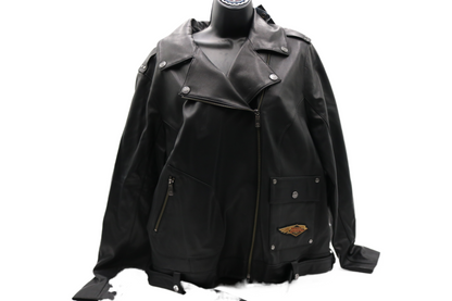 97037-23VW NWT HARLEY-DAVIDSON WOMENS LEATHER JACKET 120TH ANNIVERSARY 2XL