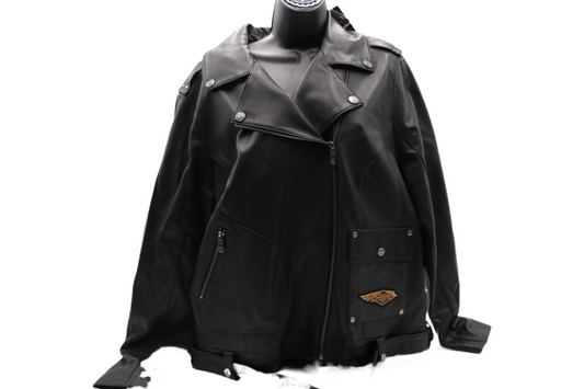 97037-23VW NWT HARLEY-DAVIDSON WOMENS LEATHER JACKET 120TH ANNIVERSARY 2XL