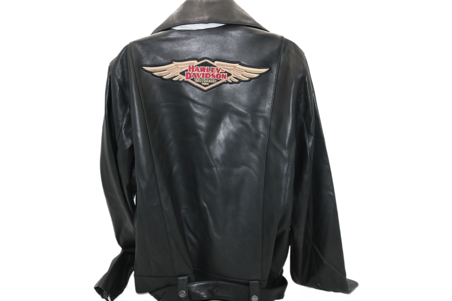 97037-23VW NWT HARLEY-DAVIDSON WOMENS LEATHER JACKET 120TH ANNIVERSARY XL X-LARG