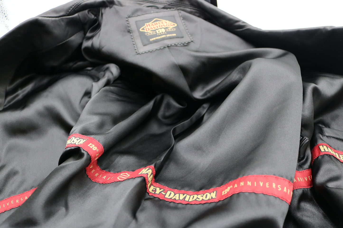 97037-23VW NWT HARLEY-DAVIDSON WOMENS LEATHER JACKET 120TH ANNIVERSARY 1W