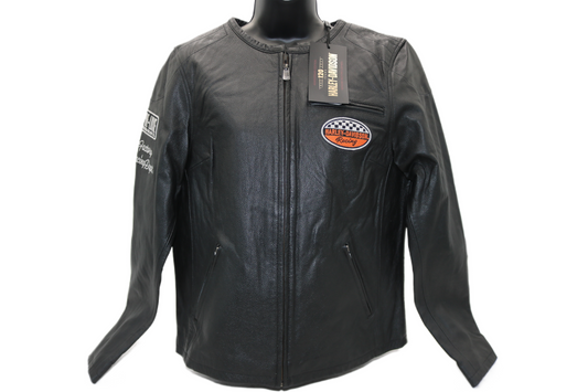 97052-23VW NWT HARLEY-DAVIDSON WOMENS LEATHER JACKET 120TH ANNIVERSARY LARGE