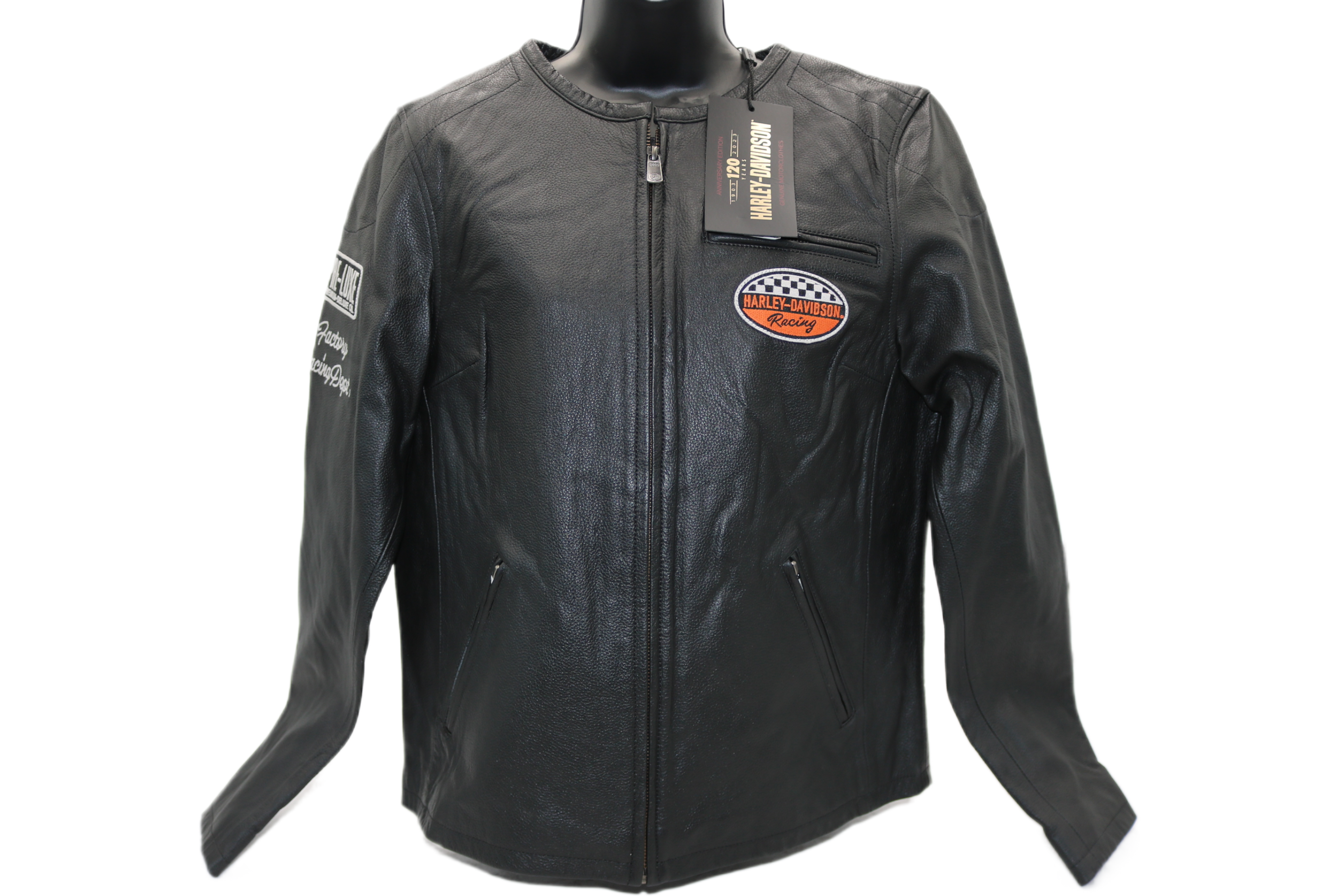 97052-23VW NWT HARLEY-DAVIDSON WOMENS LEATHER JACKET 120TH