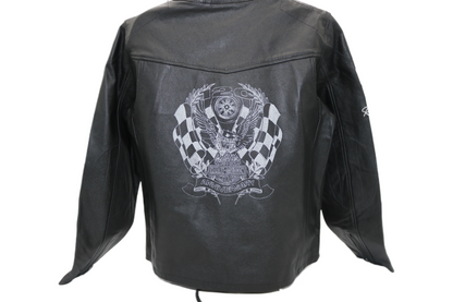 97052-23VW NWT HARLEY-DAVIDSON WOMENS LEATHER JACKET 120TH ANNIVERSARY LARGE