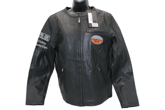 97052-23VW NWT HARLEY-DAVIDSON WOMENS LEATHER JACKET 120TH ANNIVERSARY X-LARGE