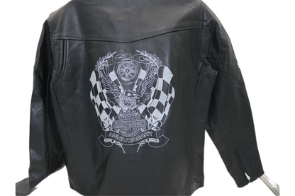 97052-23VW NWT HARLEY-DAVIDSON WOMENS LEATHER JACKET 120TH ANNIVERSARY X-LARGE