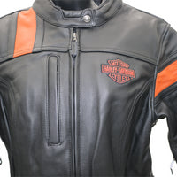 98005-22VW NWT HARLEY-DAVIDSON WOMENS LEATHER JACKET HWY-100 WATERPROOF X-LARGE
