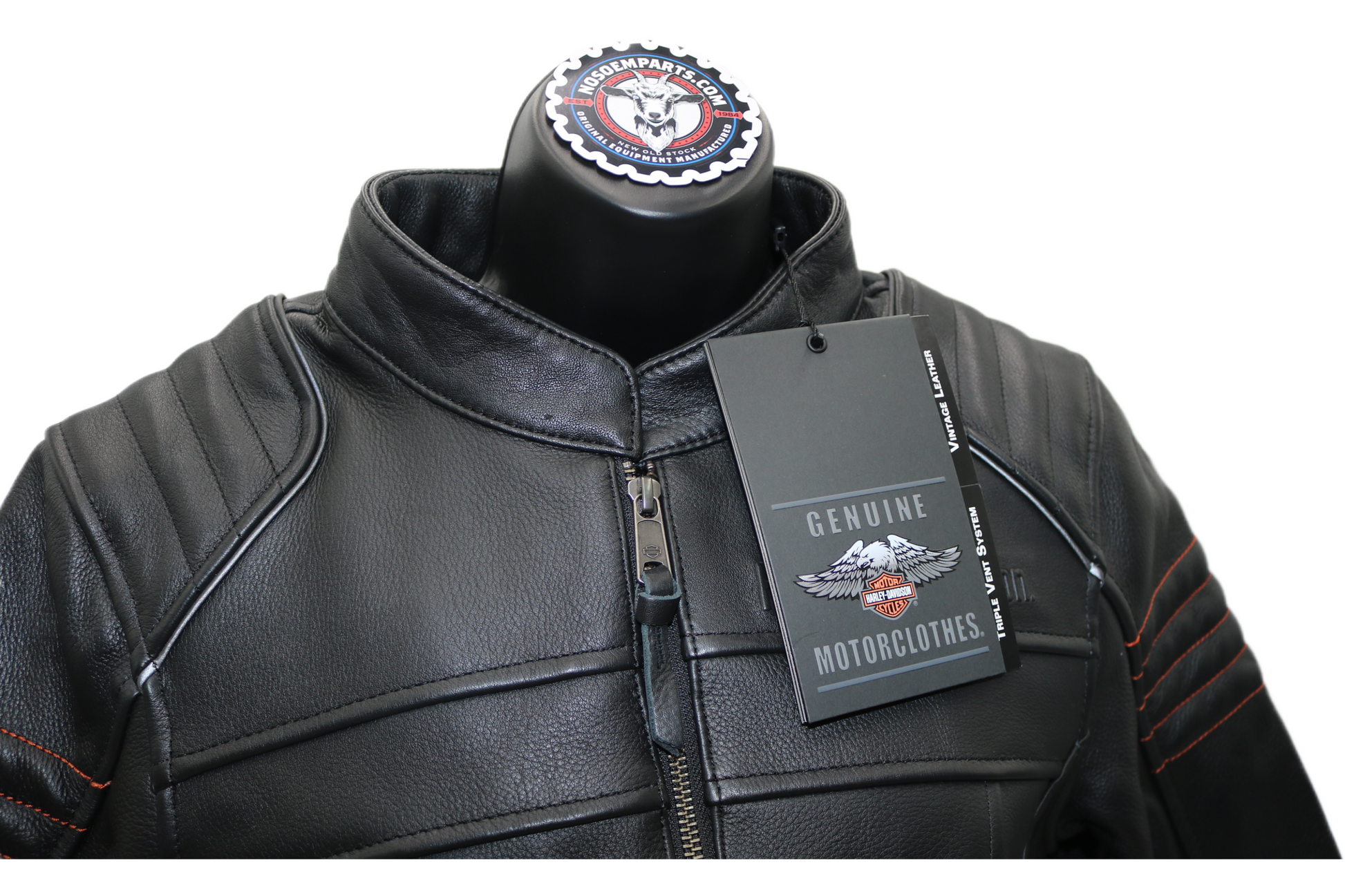 98004-22VW NWT HARLEY-DAVIDSON LEATHER JACKET HEATHER AVE TRIPLE VENT MEDIUM WOM