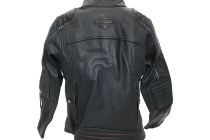 98004-22VW NWT HARLEY-DAVIDSON LEATHER JACKET HEATHER AVE TRIPLE VENT MEDIUM WOM