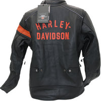 98005-22VW NWT HARLEY-DAVIDSON WOMENS LEATHER JACKET HWY-100 WATERPROOF X-LARGE