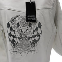 97045-23VW NWT HARLEY-DAVIDSON WOMENS LEATHER JACKET 120TH ANNIVERSARY X-LARGE