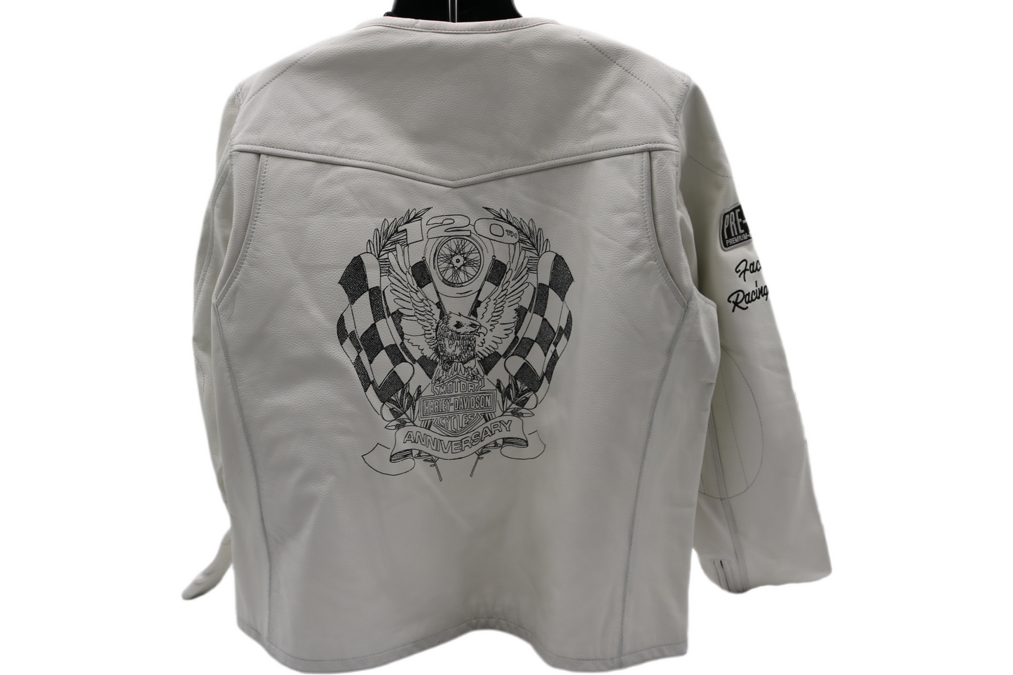 97045-23VW NWT HARLEY-DAVIDSON WOMENS LEATHER JACKET 120TH ANNIVERSARY 2X-LARGE
