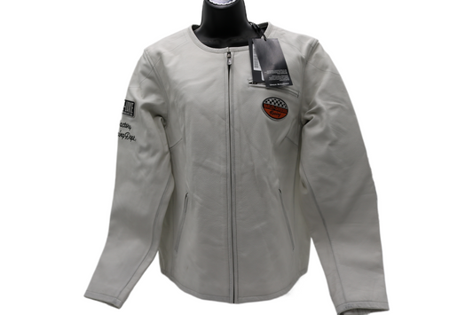 97045-23VW NWT HARLEY-DAVIDSON WOMENS LEATHER JACKET 120TH ANNIVERSARY 1W
