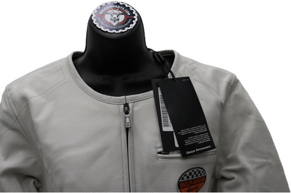 97045-23VW NWT HARLEY-DAVIDSON WOMENS LEATHER JACKET 120TH ANNIVERSARY 1W