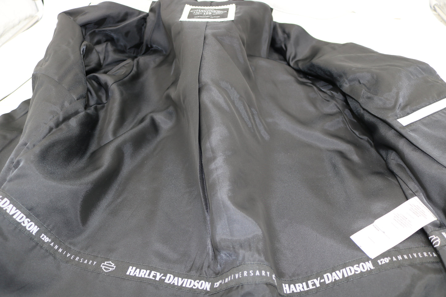 97045-23VW NWT HARLEY-DAVIDSON WOMENS LEATHER JACKET 120TH ANNIVERSARY 1W