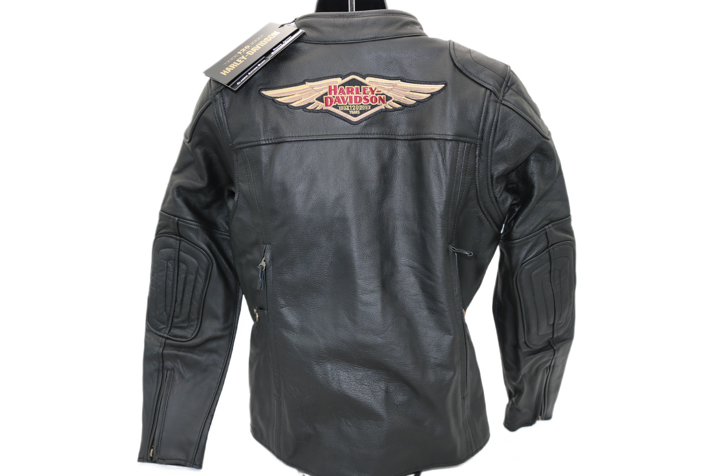 97028-23VW NWT HARLEY-DAVIDSON WOMENS LTHR JACKET NOSTALGIA TRIPLE VENT MEDIUM