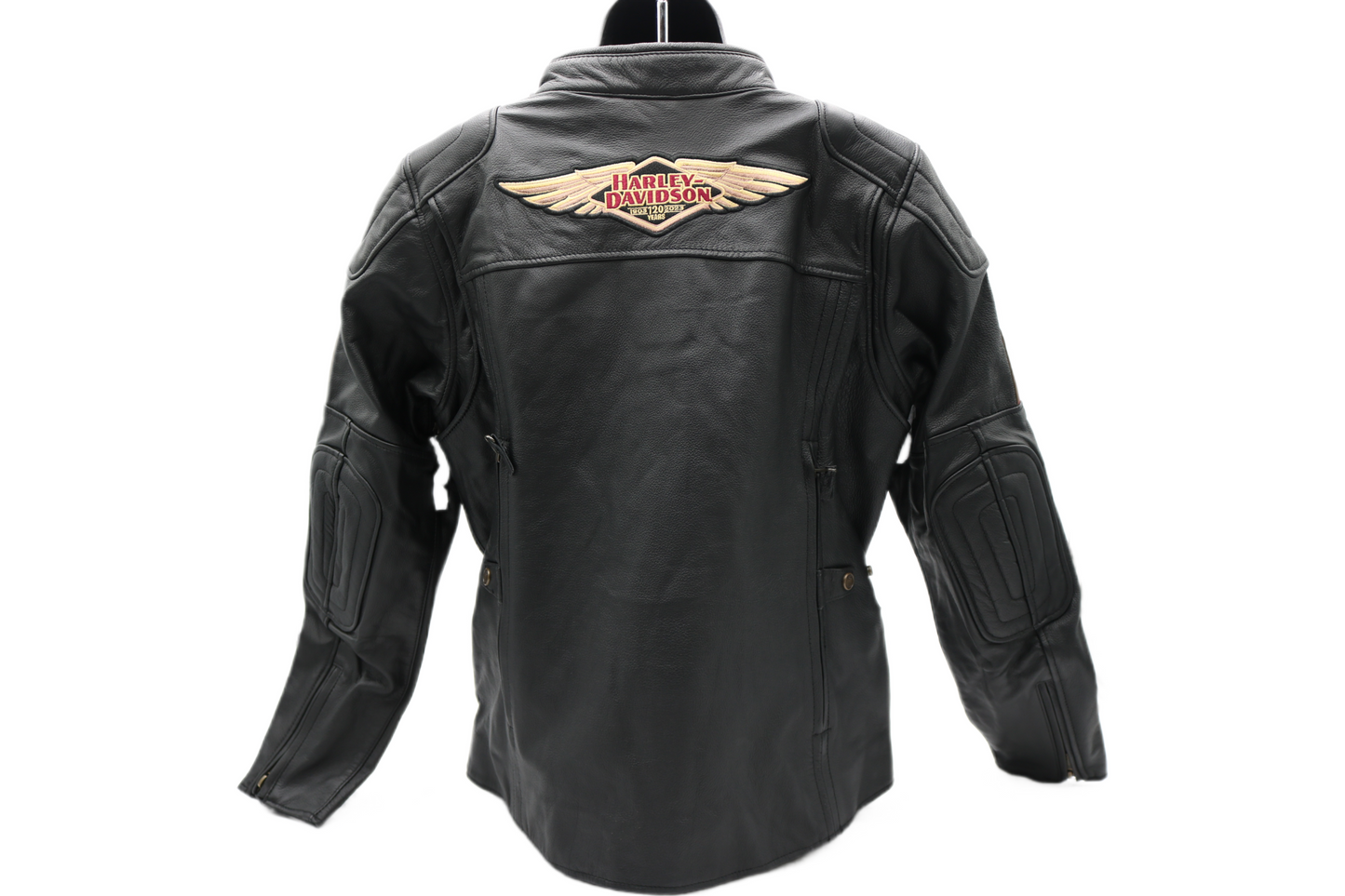 97028-23VW NWT HARLEY-DAVIDSON WOMENS LTHR JACKET NOSTALGIA TRIPLE VENT LARGE