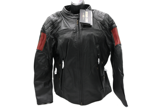 97028-23VW NWT HARLEY-DAVIDSON WOMENS LTHR JACKET NOSTALGIA TRIPLE VENT X-LARGE