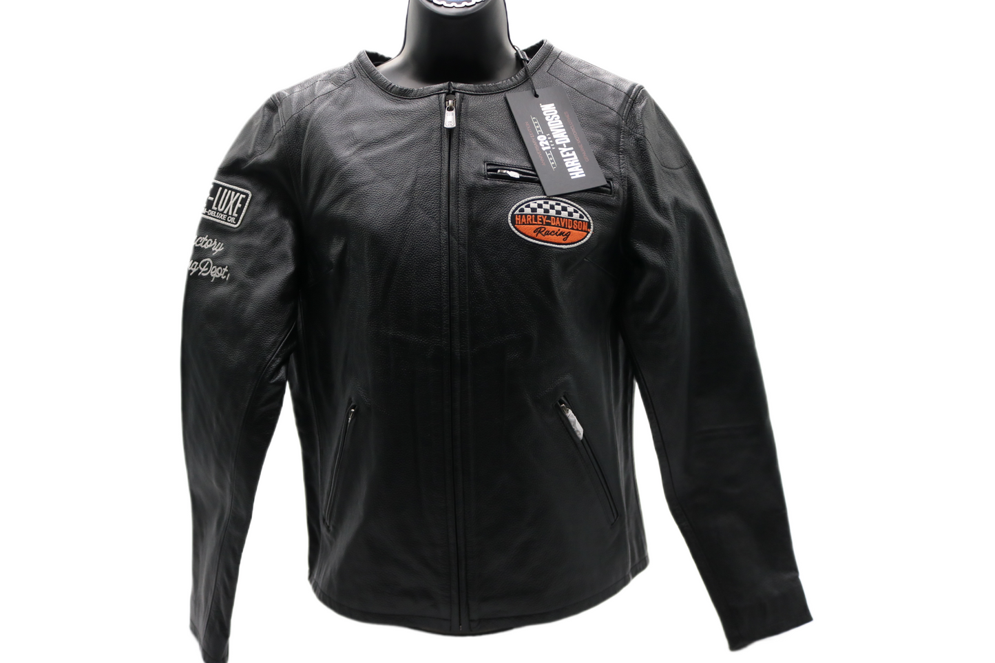 97052-23VW NWT HARLEY-DAVIDSON WOMENS LEATHER JACKET 120TH ANNIVERSARY MEDIUM