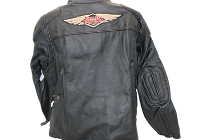 97028-23VW NWT HARLEY-DAVIDSON WOMENS LTHR JACKET NOSTALGIA TRIPLE VENT X-LARGE