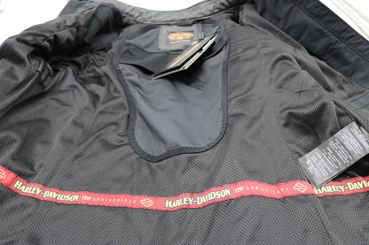 97028-23VW NWT HARLEY-DAVIDSON WOMENS LTHR JACKET NOSTALGIA TRIPLE VENT X-LARGE