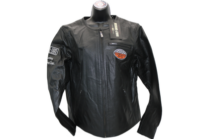 97052-23VW NWT HARLEY-DAVIDSON WOMENS LEATHER JACKET 120TH ANNIVERSARY 1W