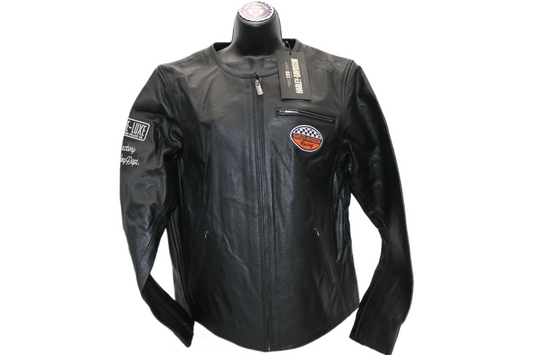 97052-23VW NWT HARLEY-DAVIDSON WOMENS LEATHER JACKET 120TH ANNIVERSARY 1W