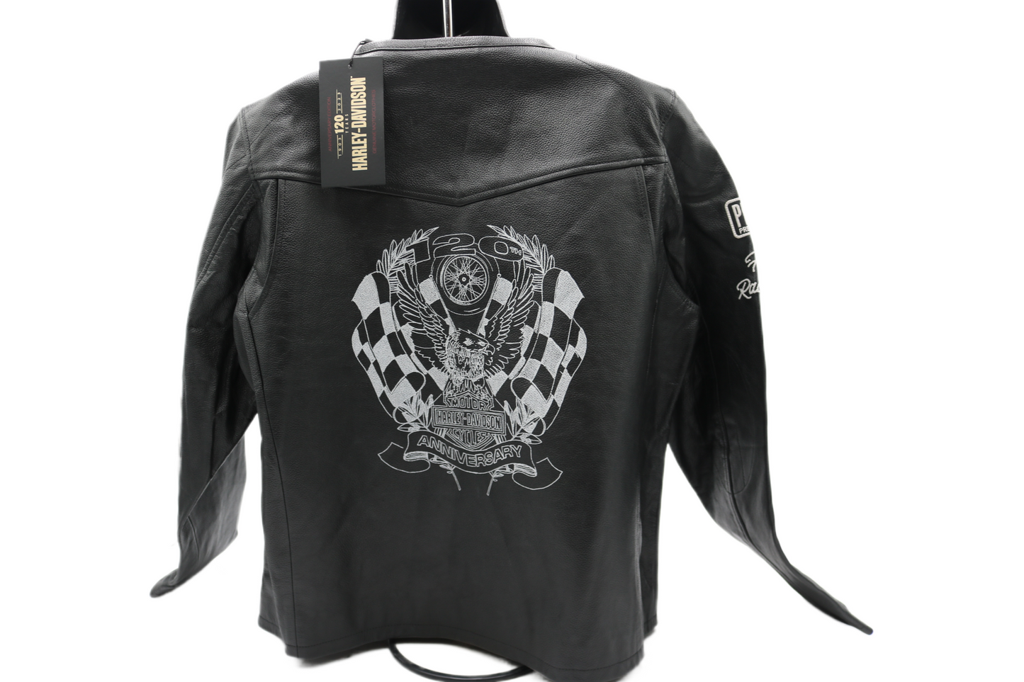 97052-23VW NWT HARLEY-DAVIDSON WOMENS LEATHER JACKET 120TH ANNIVERSARY 1W