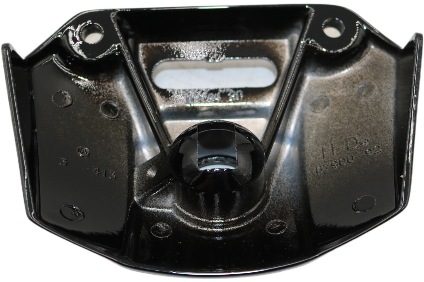 67950-07 NEW OEM 1992-2013 HARLEY-DAVIDSON SPORTSTER DYNA BLACK HEADLIGHT BRACKET