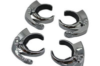 
              57286-07 NEW OEM HARLEY-DAVIDSON 49MM QUICK DISCONNECT WINDSHIELD CLAMPS (4)
            