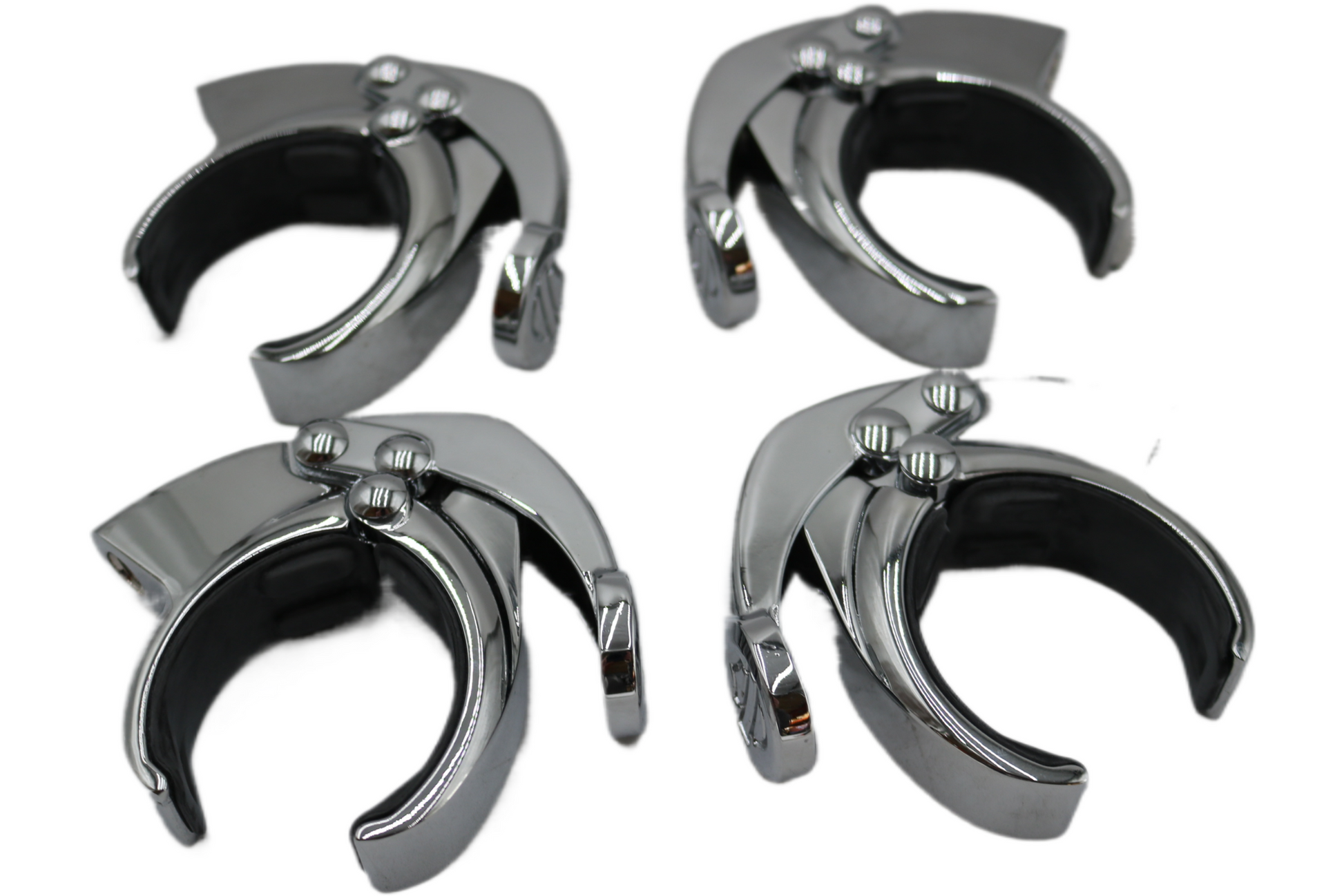 57286-07 NEW OEM HARLEY-DAVIDSON 49MM QUICK DISCONNECT WINDSHIELD CLAMPS (4)