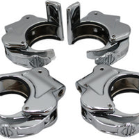 59856-05 NEW OEM HARLEY-DAVIDSON 41MM QUICK DISCONNECT WINDSHIELD CLAMPS SET