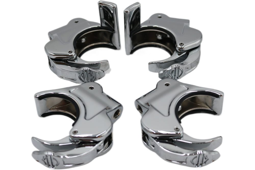 59856-05 NEW OEM HARLEY-DAVIDSON 41MM QUICK DISCONNECT WINDSHIELD CLAMPS SET