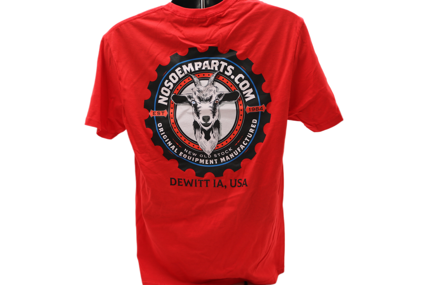 Nosoemparts.com NOS & OBS Parts Cycle Shop T-shirt - DeWitt, IA USA