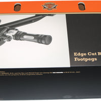 50501020 NEW OEM 2018 AND NEWER HARLEY-DAVIDSON SOFTAIL EDGE CUT RIDER FOOTPEGS
