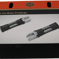 50501020 NEW OEM 2018 AND NEWER HARLEY-DAVIDSON SOFTAIL EDGE CUT RIDER FOOTPEGS