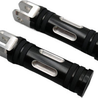 50501020 NEW OEM 2018 AND NEWER HARLEY-DAVIDSON SOFTAIL EDGE CUT RIDER FOOTPEGS