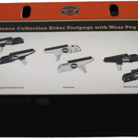 50501008 NEW OEM 2018 AND NEWER HARLEY-DAVIDSON CHROME DEFIANCE RIDER FOOTPEGS
