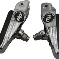 50501008 NEW OEM 2018 AND NEWER HARLEY-DAVIDSON CHROME DEFIANCE RIDER FOOTPEGS