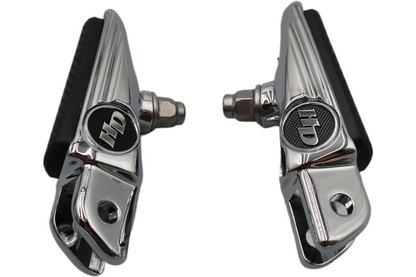 50501008 NEW OEM 2018 AND NEWER HARLEY-DAVIDSON CHROME DEFIANCE RIDER FOOTPEGS