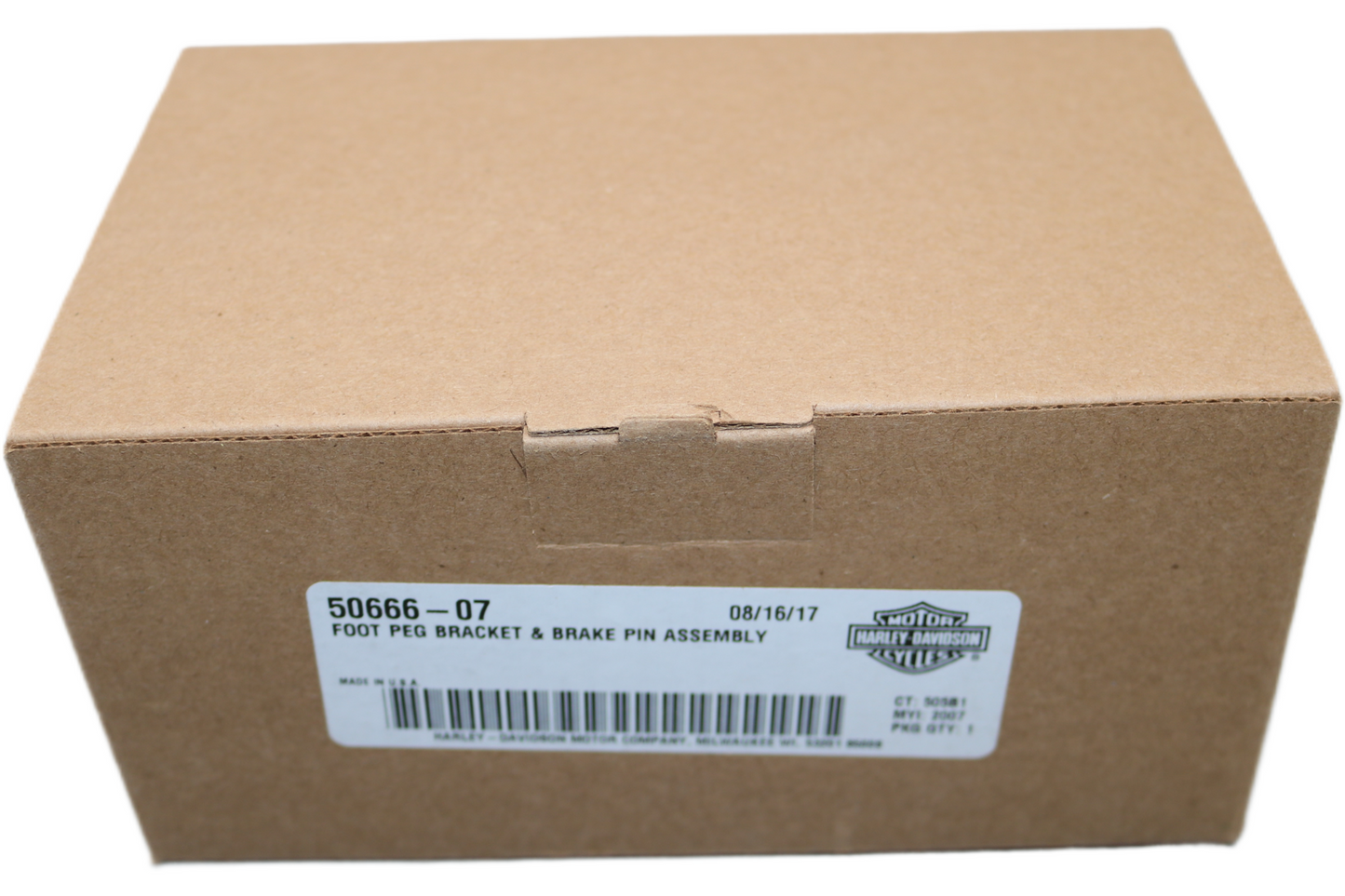 50666-07 NEW OEM 1991-2017 HARLEY-DAVIDSON DYNA RIGHT FOOTPEG BRACKET