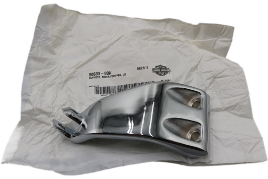 50639-90A NEW OEM 1991-2014 HARLEY-DAVIDSON DYNA LEFT FOOTPEG BRACKET