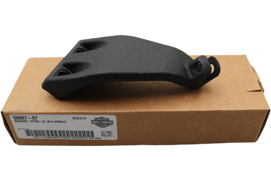 50667-07 NEW OEM 2007-2017 HARLEY-DAVIDSON DYNA LEFT FOOTPEG BRACKET MOUNT