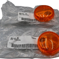 69110-01 NEW OEM HARLEY-DAVIDSON TURN SIGNAL LENS PAIR SOFTAIL DYNA TOURING VROD